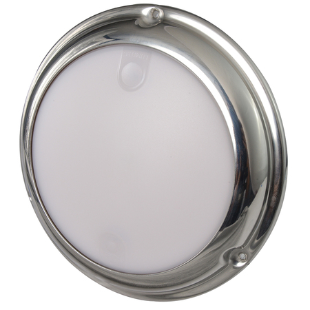 Lumitec TouchDome-Dome Light-Polished SS Finish-2-Color White/Blue Dimming 101097